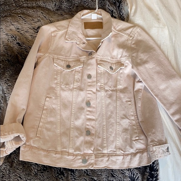 H&M Jackets & Coats Blush Denim Jacket Poshmark